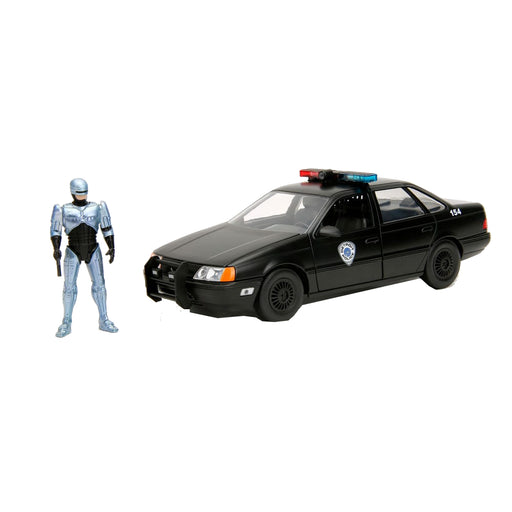 Figurina Robocop Hollywood Rides Diecast Model 1/24 1986 Ford Taurus with Robocop - Red Goblin