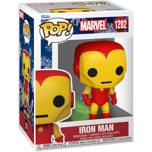 Figurina Funko POP Marvel Holiday - Iron Man with Bag - Red Goblin