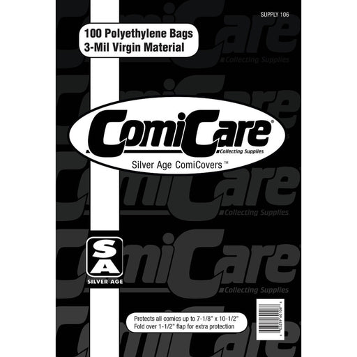 Comicare Silver PE Bags  (Pack of 100) - Red Goblin