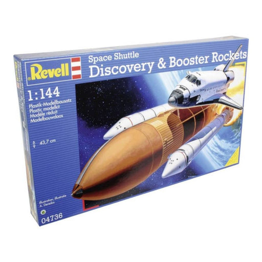 Set de Constructie Revell Space Shuttle Discovery + Booster Rockets (1:144) - Red Goblin