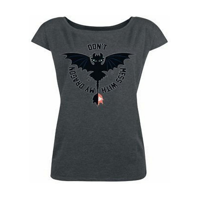 Tricou How to Train Your Dragon - Don't Mess (Dama) - Red Goblin