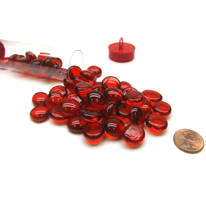 Accesorii din Sticla Gaming Stones Iridescente 40 Bucati - Red Goblin