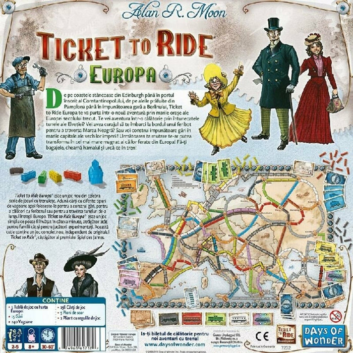 Ticket to Ride Europa (editie in limba romana) DETERIORAT