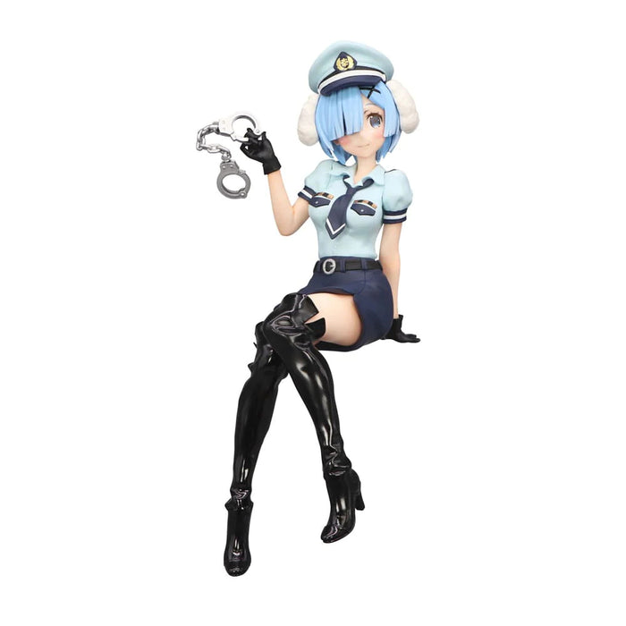 Figurina Re:Zero Starting Life in Another World Noodle Stopper PVC Rem Police Officer Cap with Dog Ears 14 cm