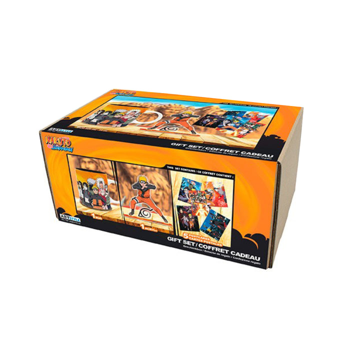 Set Cadou Naruto Shippuden - Cana 320ml + Figurina Acrilica + Postcards Naruto