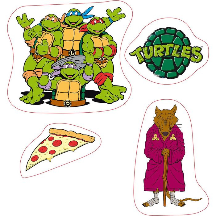 Stickere TMNT - 16x11cm/ 2 sheets - Turtles & Splinter