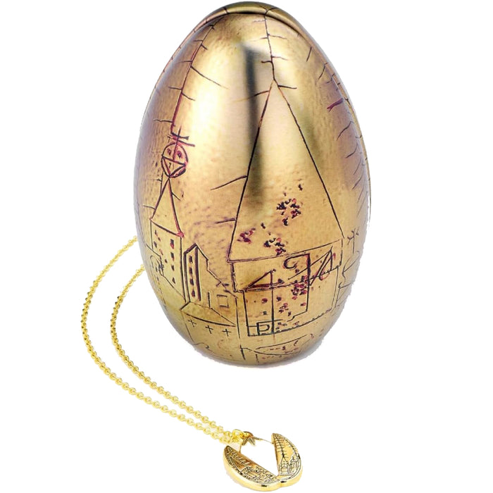 Lantisor si Pandantiv Harry Potter Golden Egg with Gift Box