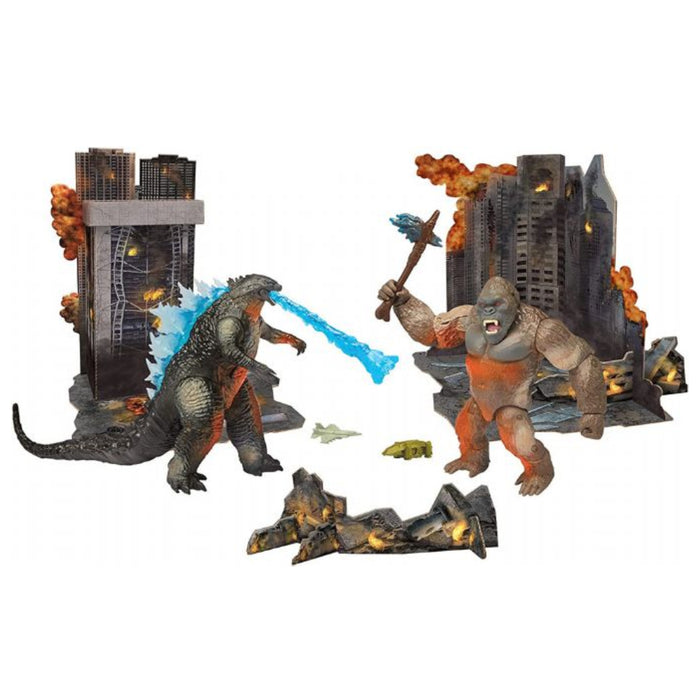 Set 2 Figurine Articulate Monsterverse City Battle Diorama
