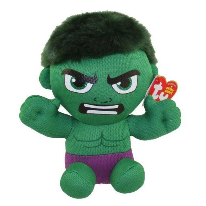 Figurina de Plus Ty 15 cm Beanie Babies Marvel Hulk