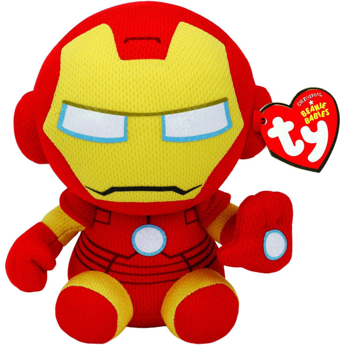 Figurina de Plus Ty 15 cm Beanie Babies Marvel Iron Man