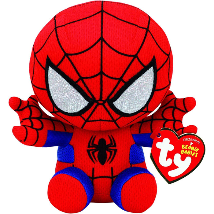 Figurina de Plus Ty 15 cm Beanie Babies Marvel Spider-Man