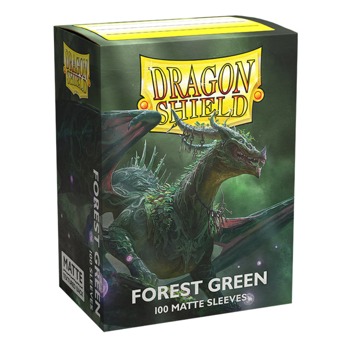 Sleeve-uri Dragon Shield Standard Size Matte Sleeves - Forest Green (100 Bucati)