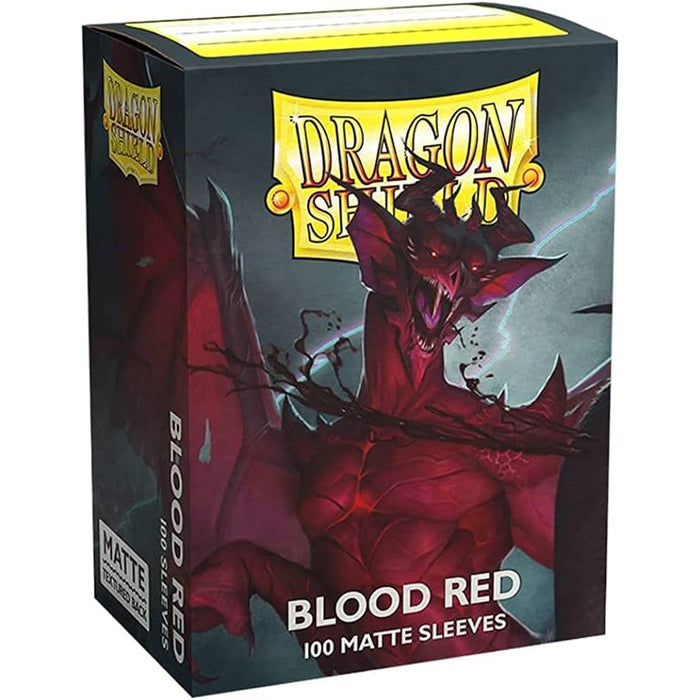 Sleeve-uri Dragon Shield Standard Matte Sleeves - Blood Red "Simurag" (100 Bucati)