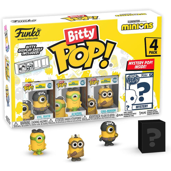 Set 4 Mini Figurine Funko Bitty Pop! Minions - Eye Matie