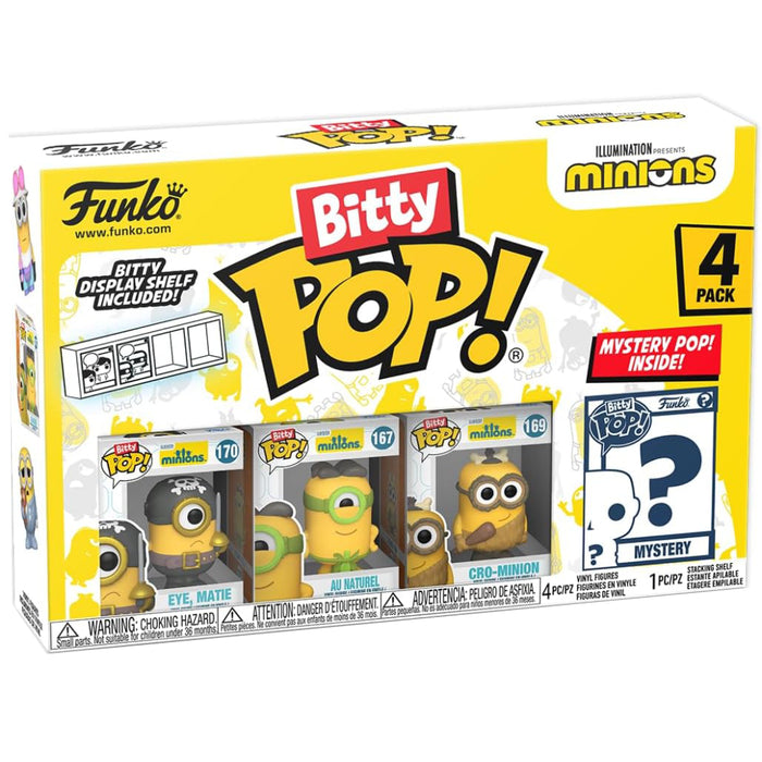 Set 4 Mini Figurine Funko Bitty Pop! Minions - Eye Matie