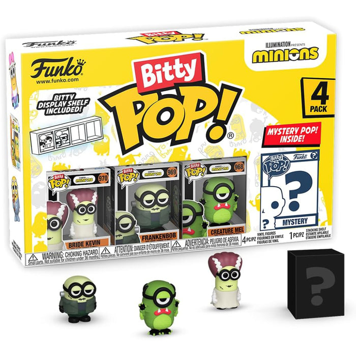 Set 4 Mini Figurine Funko Bitty Pop! Minions - Frankenbob