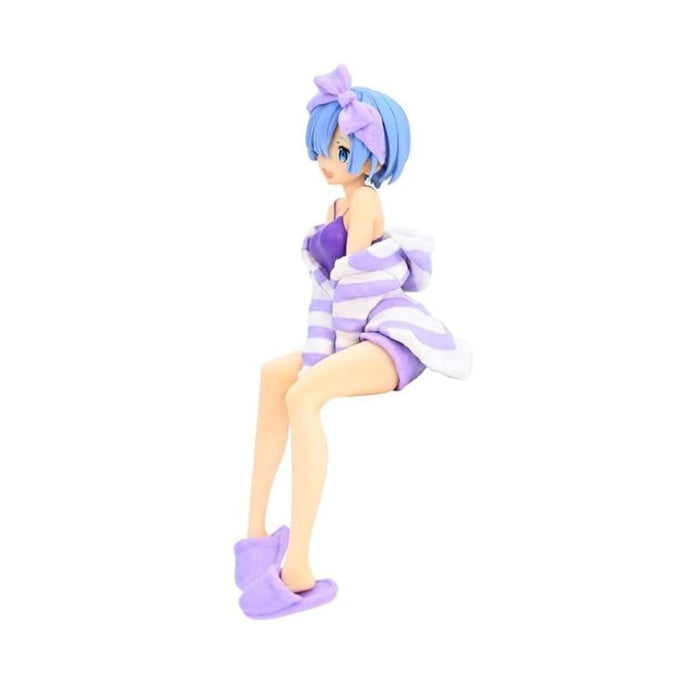 Figurina Re:Zero Noodle Stopper PVC Rem Room Wear Purple Color Ver 14 cm