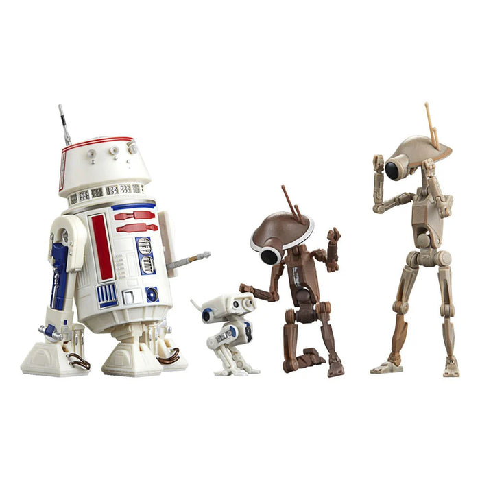 Set 4 Figurine Articulate Star Wars The Mandalorian Black Series R5-D4, BD-72 & Pit Droids