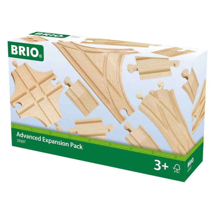 BRIO3077 - Set de sine si macazuri din lemn, extensie avansat