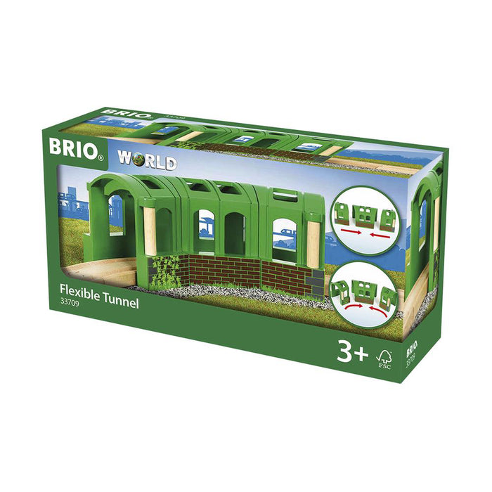 BRIO7099 - Tunel flexibil din 3 bucati pentru trenulete