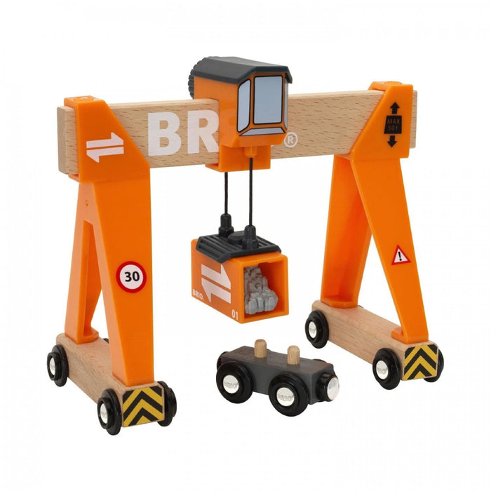 BRIO7327 - Macara Gantry incarcare marfa trenulete