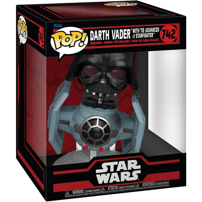 Figurina Funko POP Rides DLX SWD - TIE Advanced x1 with Vader