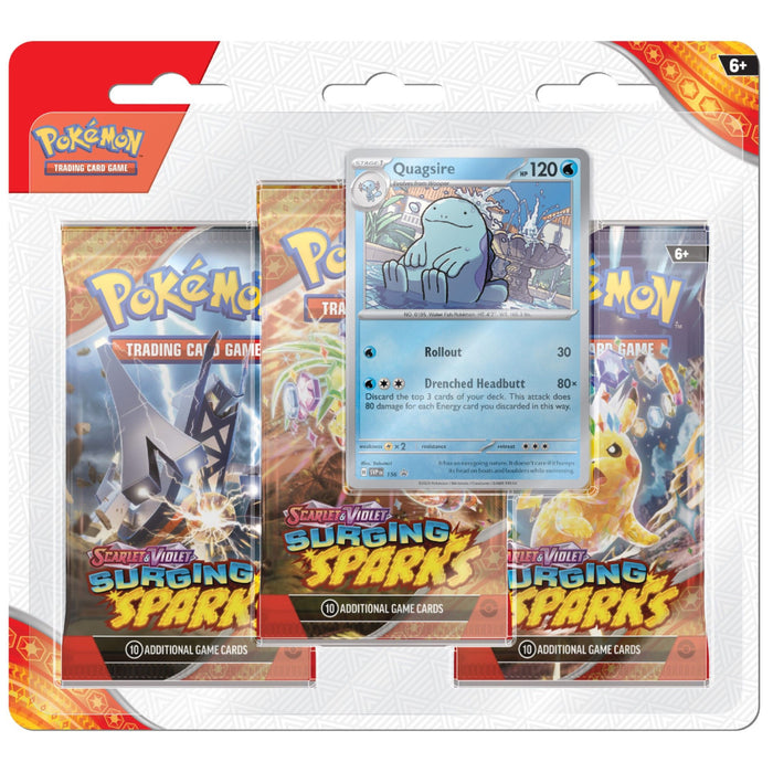 Pokemon TCG SV08 Surging Sparks - 3 Blister - Quagsire