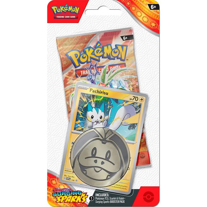 Pokemon TCG - SV08 Surging Sparks - Checklane Blister - Pachirisu