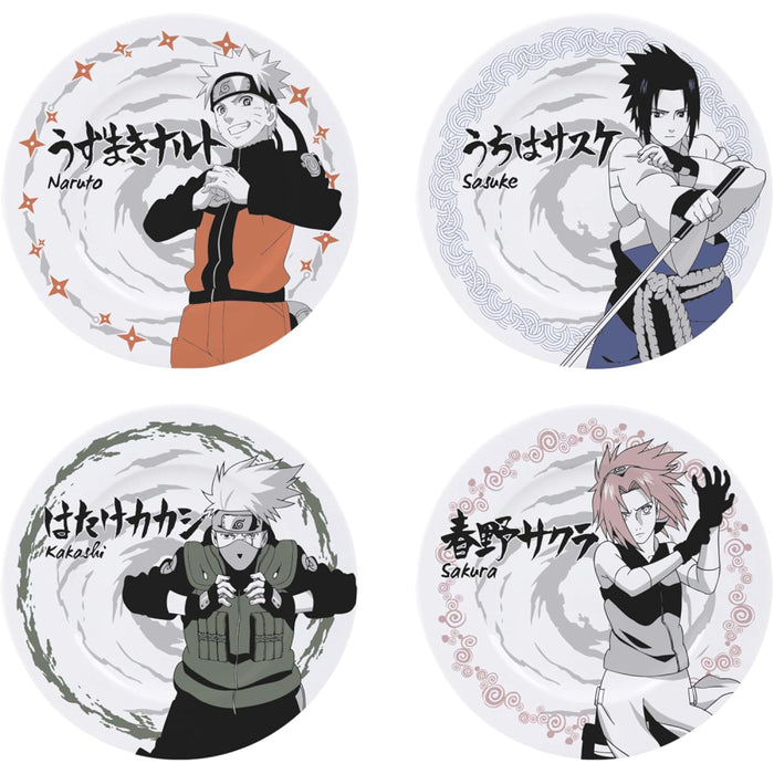 Set 4 Farfurii Naruto Shippuden - Characters