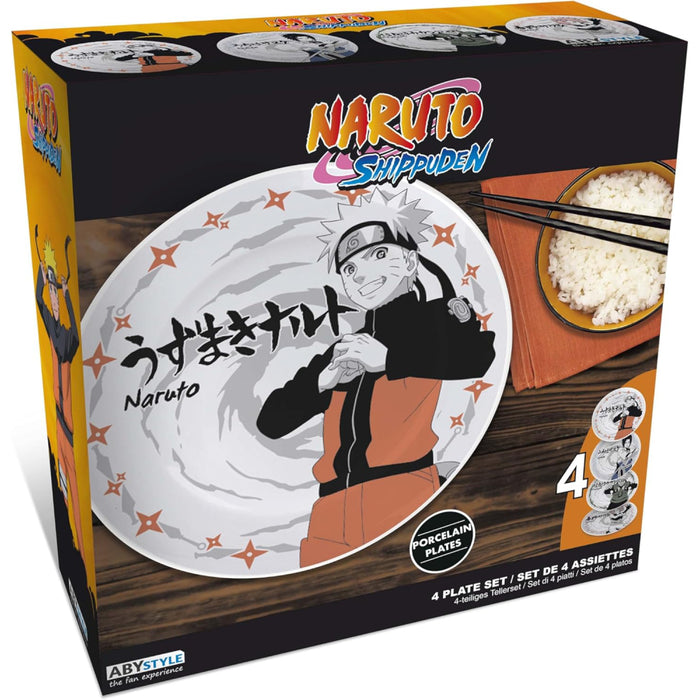 Set 4 Farfurii Naruto Shippuden - Characters