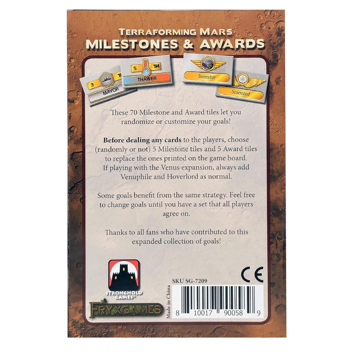 Terraforming Mars - Milestones and Awards