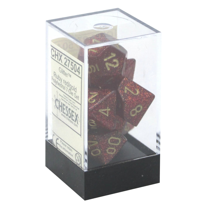 Set 7 Zaruri Chessex Glitter Polyhedral
