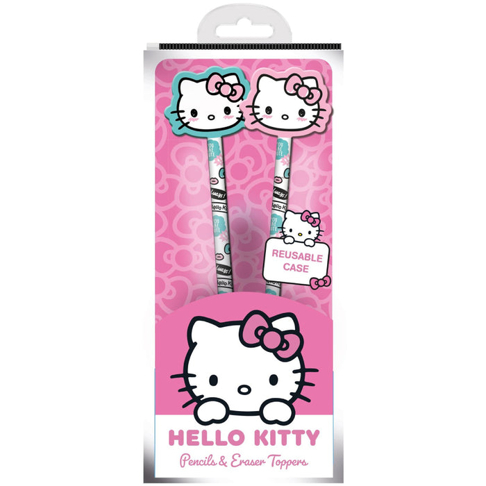 Set 2 Creioane cu Topper Hello Kitty (Pink)