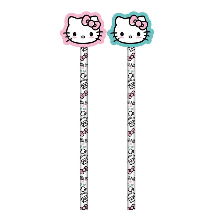 Set 2 Creioane cu Topper Hello Kitty (Pink)