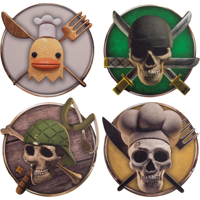 Set 4 Suporturi Pahare One Piece - Characters 02