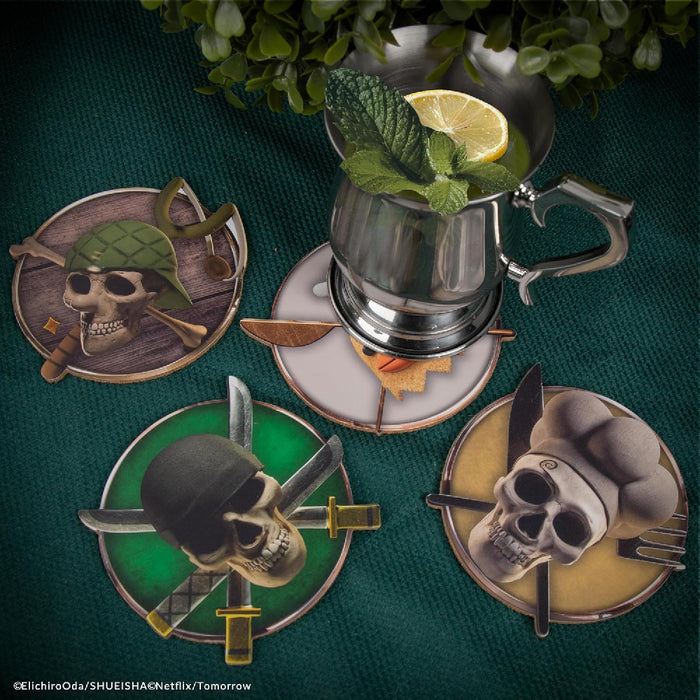 Set 4 Suporturi Pahare One Piece - Characters 02