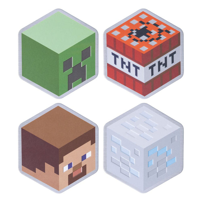 Set 4 Suporturi Pahare Minecraft