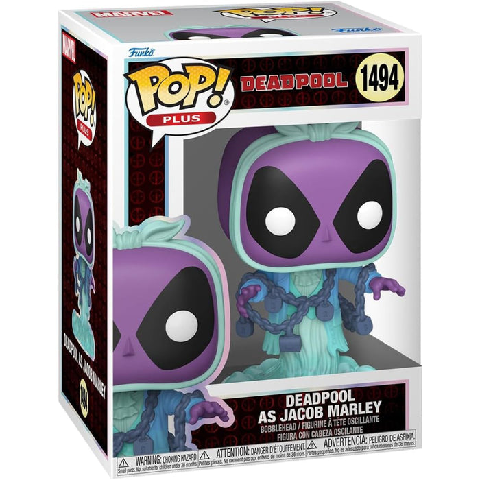Figurina Funko Pop Plus Marvel - Deadpool as Jacob Marley