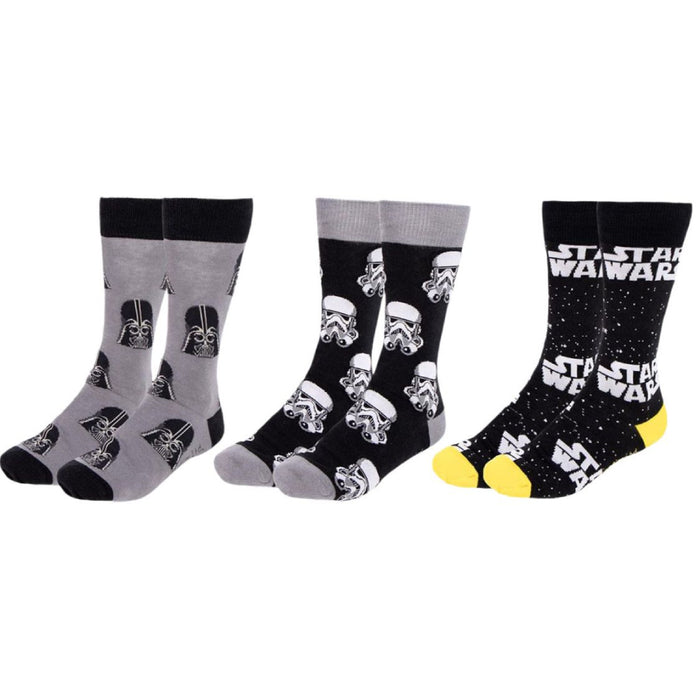 Set 3 Perechi de Sosete Star Wars 38-45