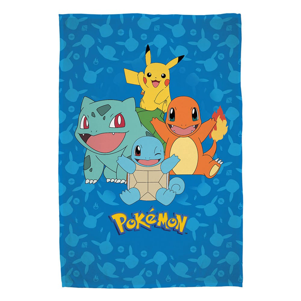 Patura Fleece Pokemon - Starter Pokemon 130 x 160 cm ━ Red Goblin