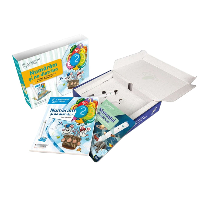 Pachet Raspundel Istetel, creion si carte Numaram si ne distram