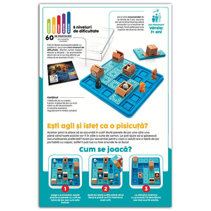 Smart Games - Cats and Boxes (lb romana)