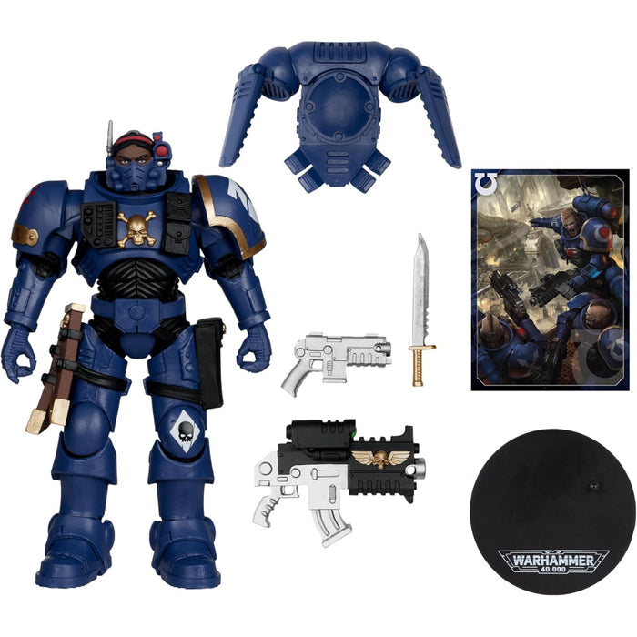 Figurina Articulata Warhammer 40.000 - Lieutenant in Phobos Armor (Ultramarines) 18 cm