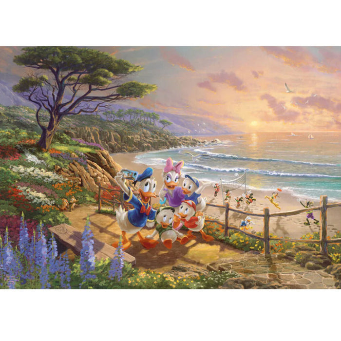 Puzzle PUZ1000 Thomas Kinkade - Disney - Donald si Daisy pe plaja, 1000 piese