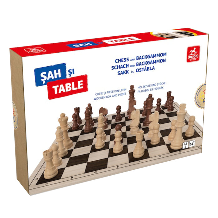 Sah si Table, cutie lemn