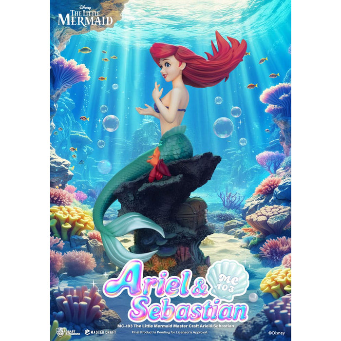 Precomanda Figurina The Little Mermaid Master Craft - Ariel & Sebastian 42 cm
