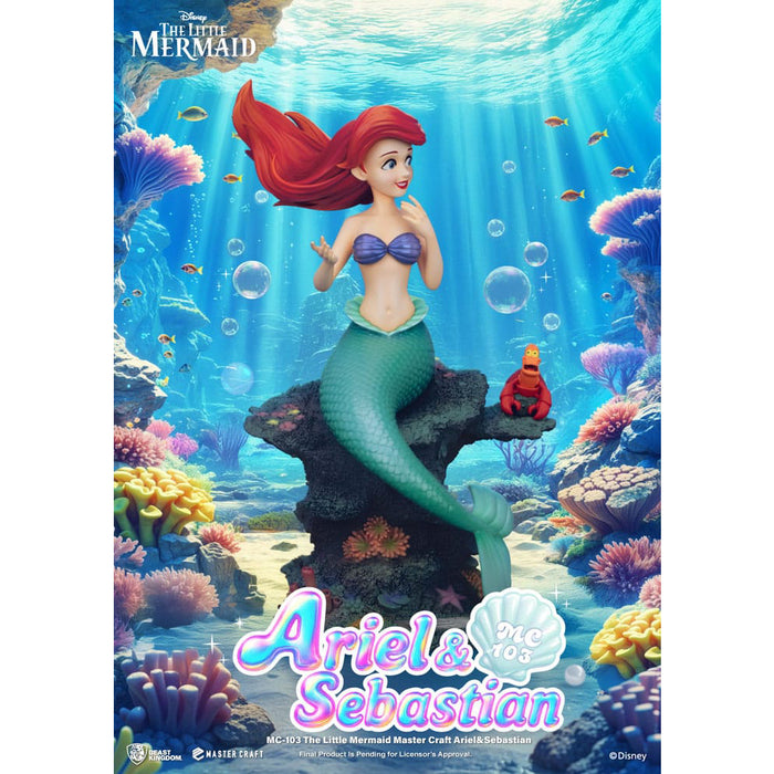 Precomanda Figurina The Little Mermaid Master Craft - Ariel & Sebastian 42 cm