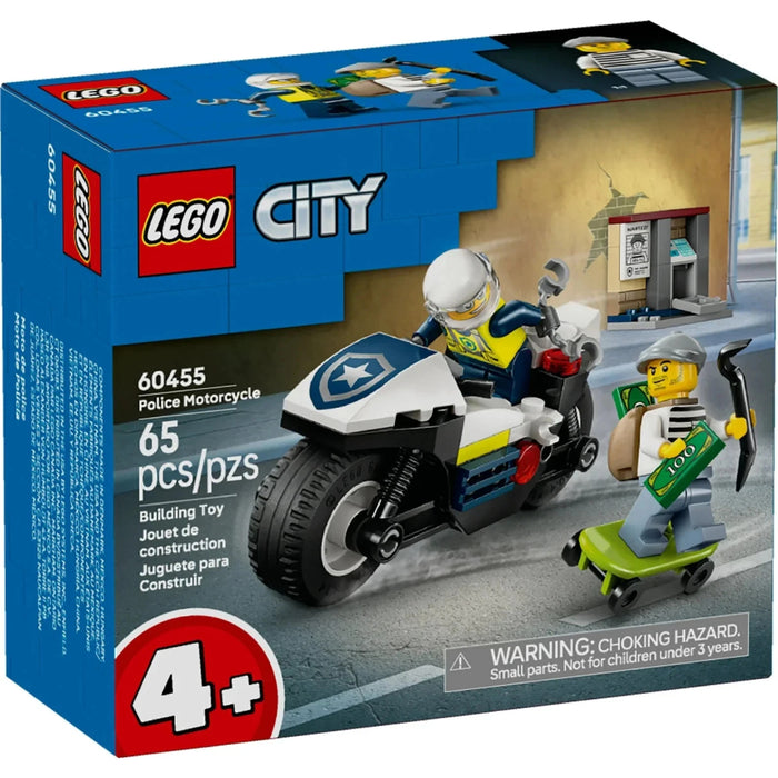 Lego City - Urmarire cu motocicleta de politie 60455
