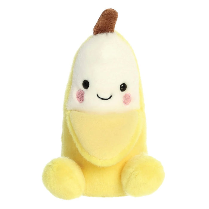 Jucarie de plus de tinut in palma Aurora Palm Pals - Banana, 13 cm