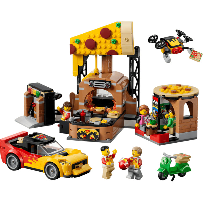 Lego City - Experienta livrarii de pizza cu vehicule (60496)